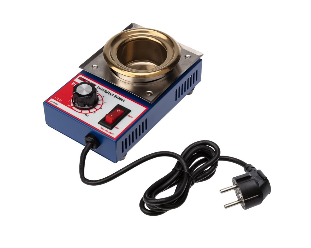 Паяльная ванна REXANT, модель R50, 150 Вт, ø 50 мм, 200-480 °C