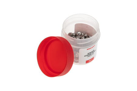 Припой «Сплав Розе», 50г, (олово 25%, свинец 25%, Висмут 50%), баночка REXANT