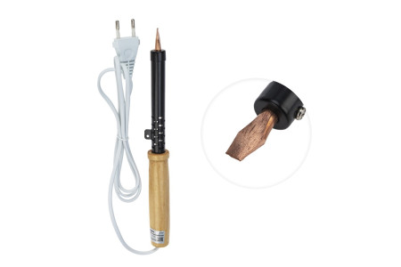 Паяльник с деревянной ручкой, серия ЭПСН, 100Вт, 230В, пакет REXANT