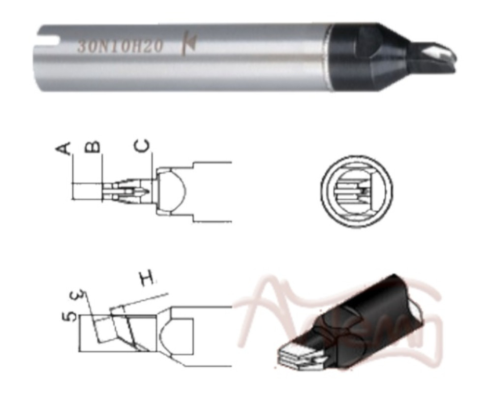 Жало 911G-28N08H15 SOLDERING ROBOT TIP